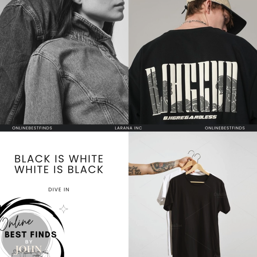 Black & White and White and Black Tees